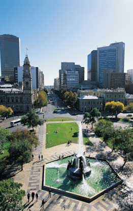 Aerial View to Victoria Square