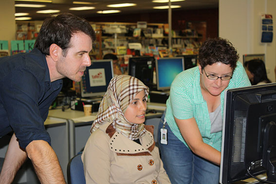 Foundation Studies Program Enrolment Foundation Studies student and lecturer