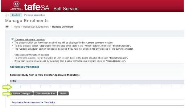 Manage Enrolments