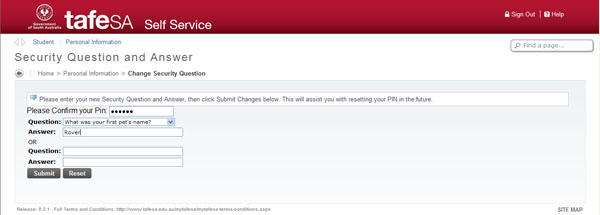 Security question
