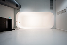Cyclorama in the photographic studio