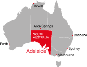 map of south australia