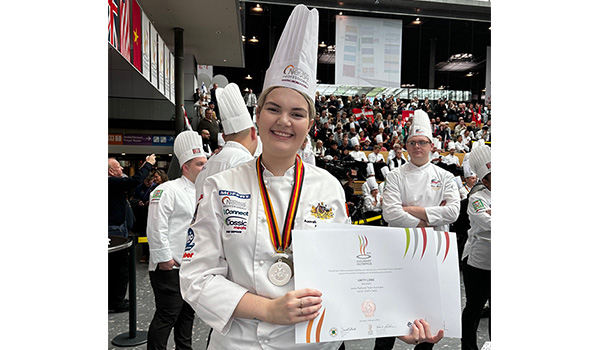 Amity Lobb at the Culinary Olympics in Germany