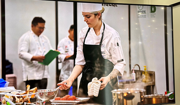 TAFE SA graduate Amity Lobb at Young Chef