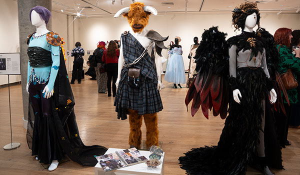 The costume exhibition at Light Square Gallery.