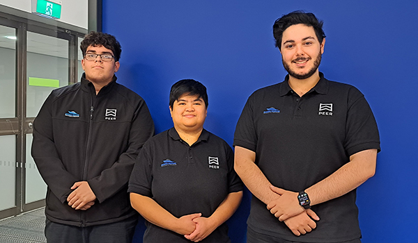 Defence Industry Pathways Program participants Leo, Grace and Matthew
