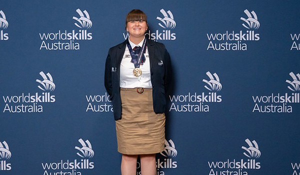 TAFE SA graduate Emilie Flavel won a gold medal at WorldSkills.