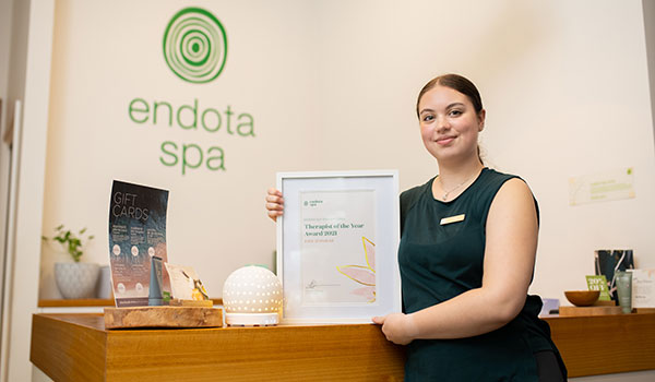 TAFE SA beauty student Kira Jevnikar at Endota Spa.