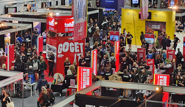 TAFE SA displays at the Careers & Employment Expo.