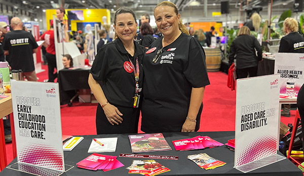 The TAFE SA stand at the careers expo.
