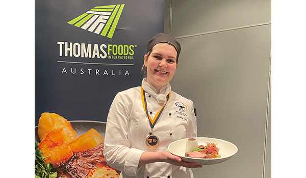 Apprentice chef and TAFE SA student Amity Lobb