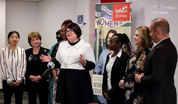 Multicultural Affairs Minister Zoe Bettison announces a Multicultural Women