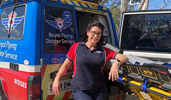 Nursing graduate Gabrielle Murphy is working for the RFDS