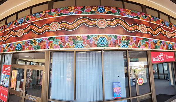 Mural at Port Augusta campus