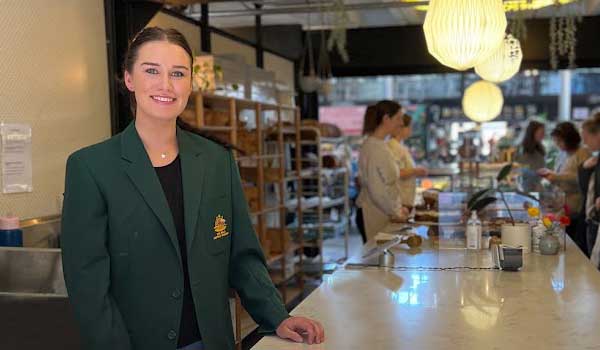 TAFE SA bakery student Shania Murphy wears the Champion Baker