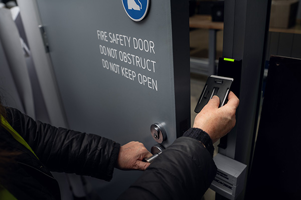 secured door