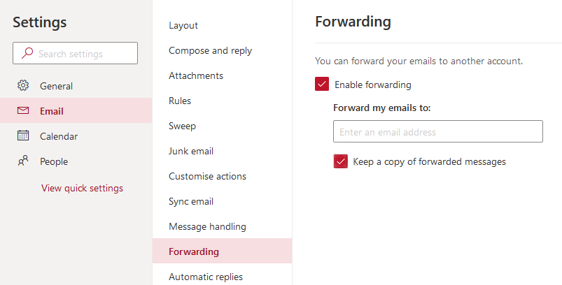 Step 4 Forwarding