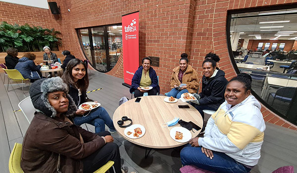 International students at Adelaide city campus