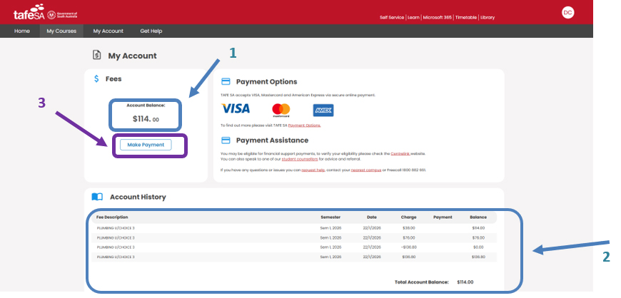 Make a payment