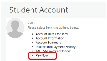 Select Pay Now