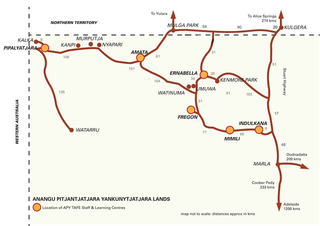 APY Lands map