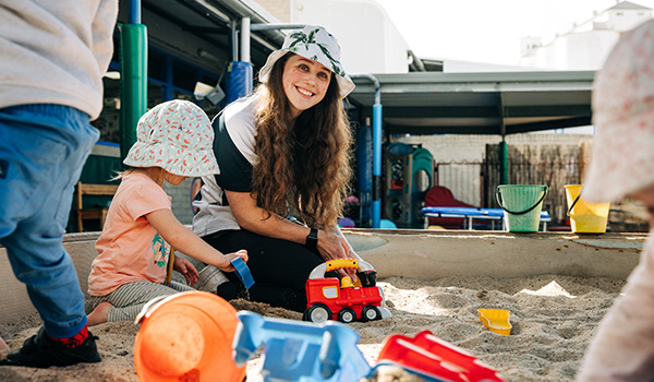 Tiny TAFE sandpit