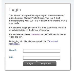 invoice_login Login using myTAFESA User ID and PIN